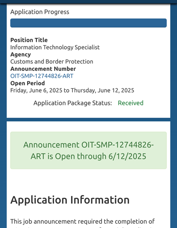Submit government job application